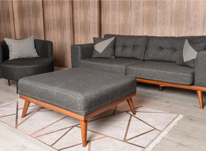 Modernes Ecksofa Mit Sessel Wohnzimmergarnitur Luxus Einrichtungsmöbel 3+1